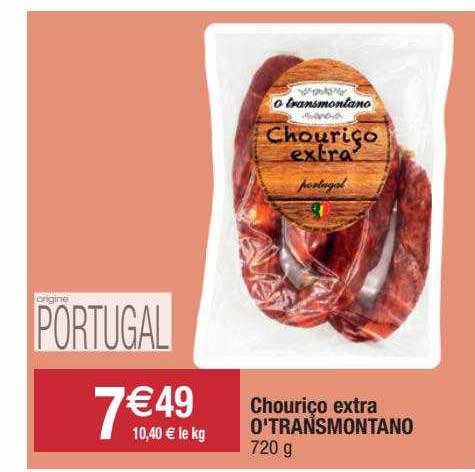 chouriço extra o'transmontano