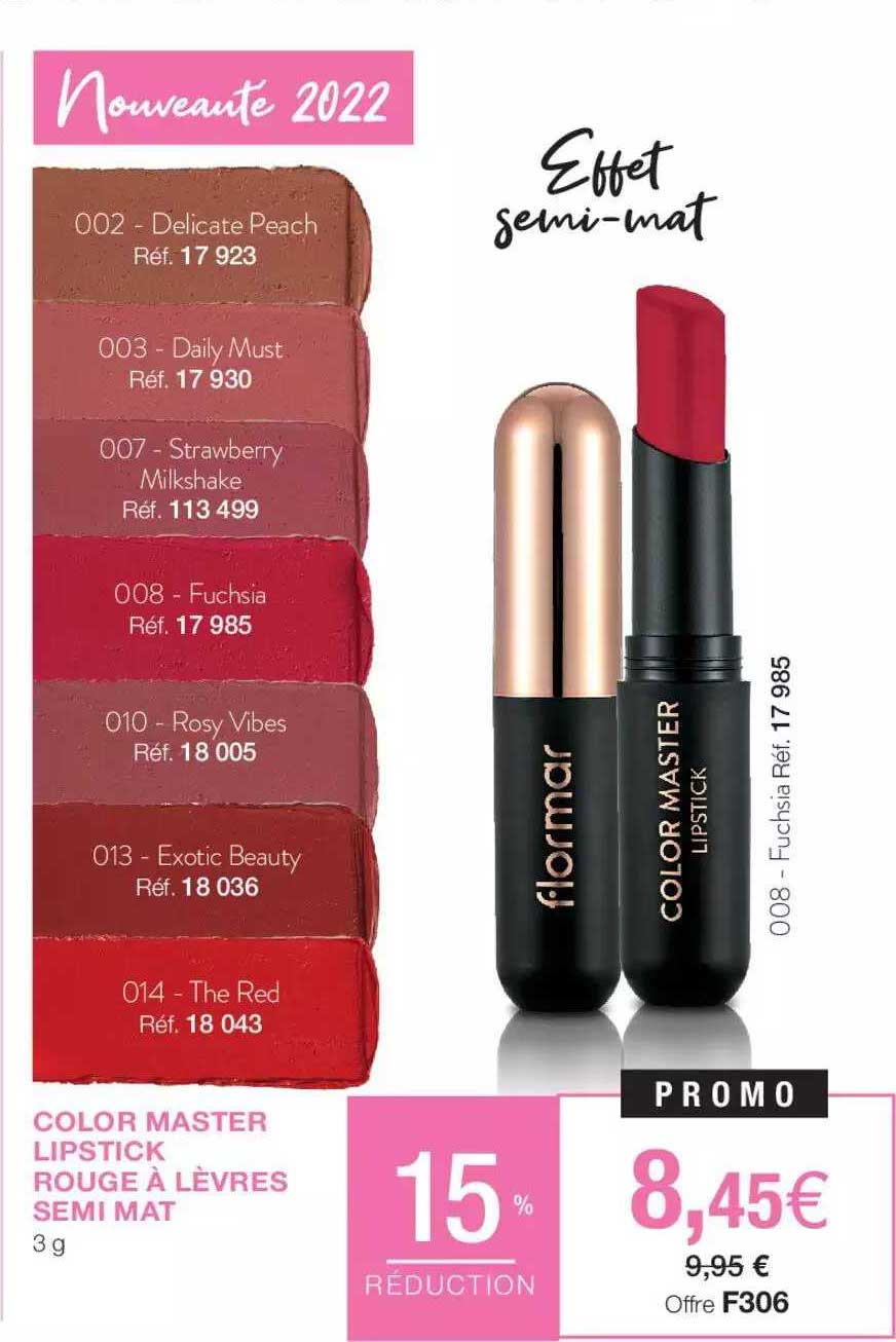 color master lipstick rouge à lèvres semi mat