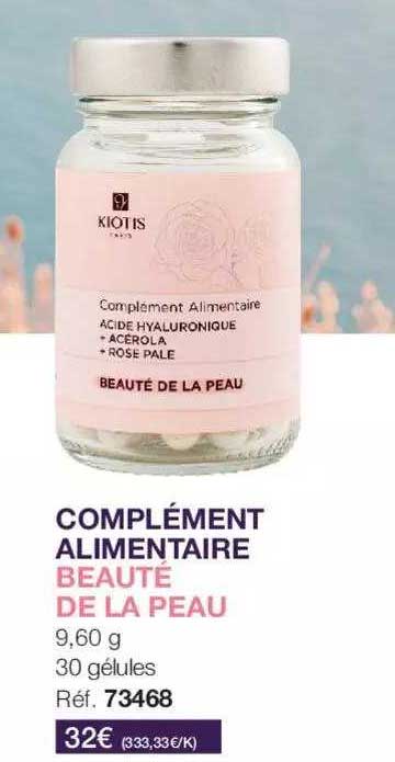 Complément Alimentaire Beauté De La Peau Kiotis