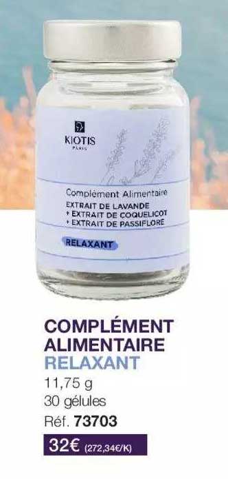 complément alimentaire relaxant