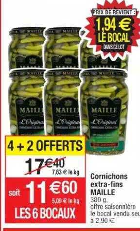 Cornichons Extra-fins Maille