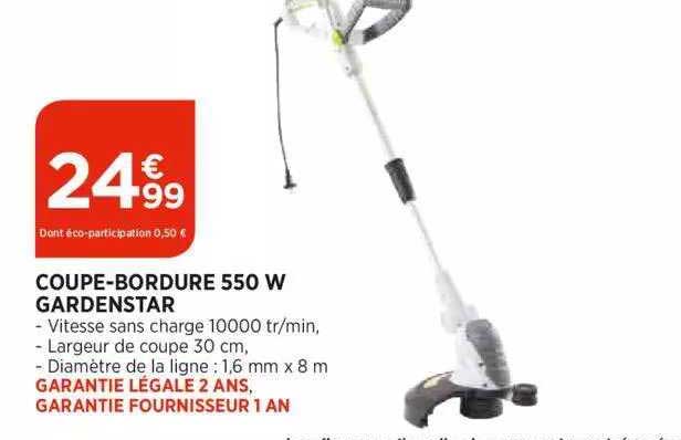 coupe-bordure 550 w gardenstar
