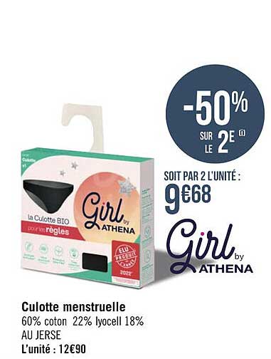 culotte menstruelle girl by athena