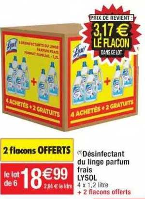Désinfectant Du Linge Parfum Frais Lysol