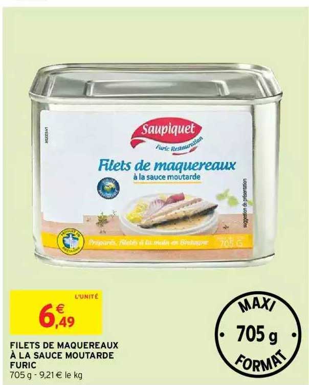 Filets De Maquereaux à La Sauce Moutarde Furic