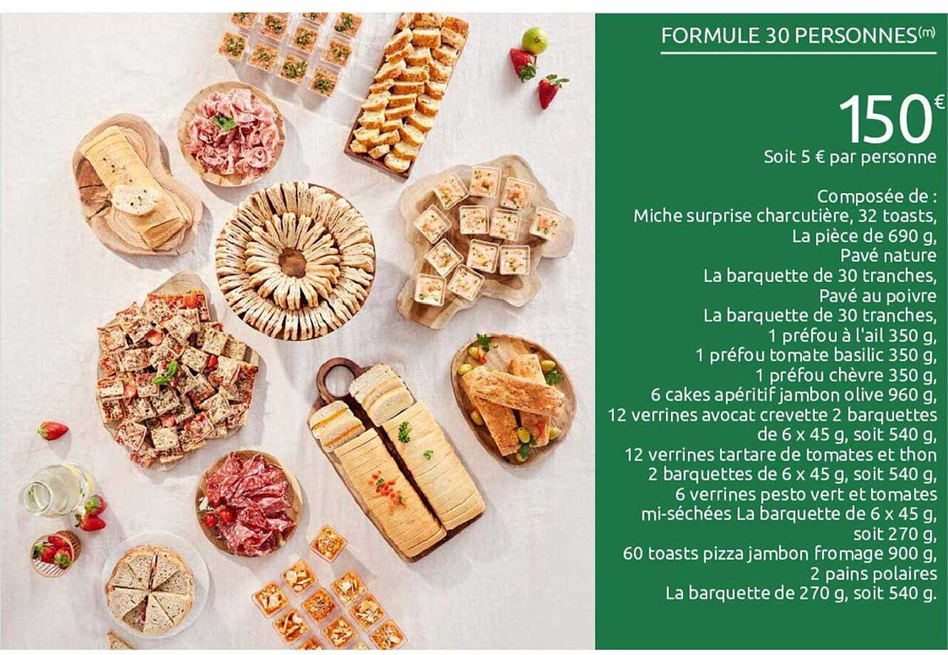 formule 30 personnes