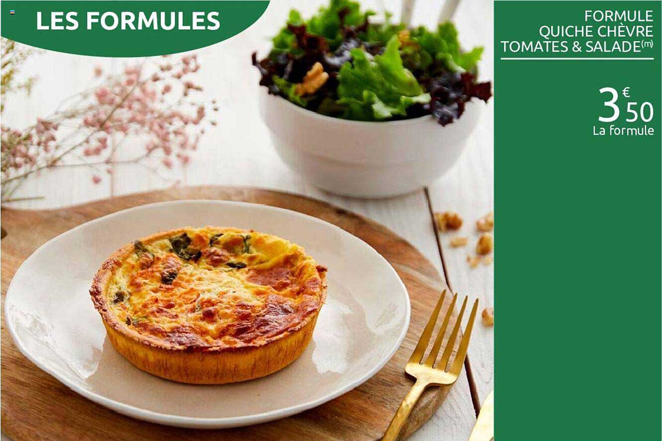 formule quiche chèvre tomates & salade
