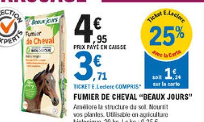 Fumier De Cheval "beaux Jours"