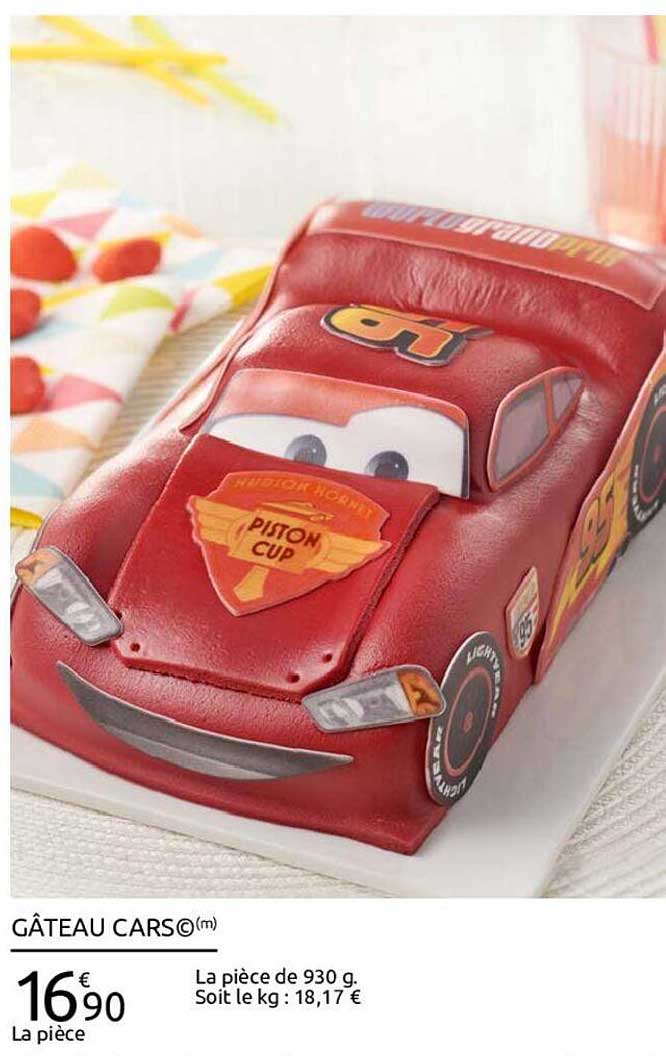Gâteau Cars