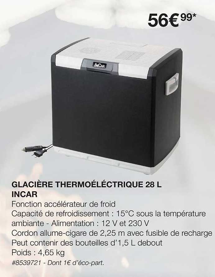 Glacière Thermoélectrique 28 L Incar