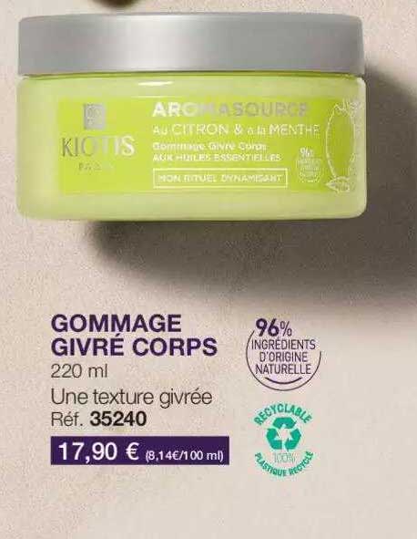 gommage givré corps