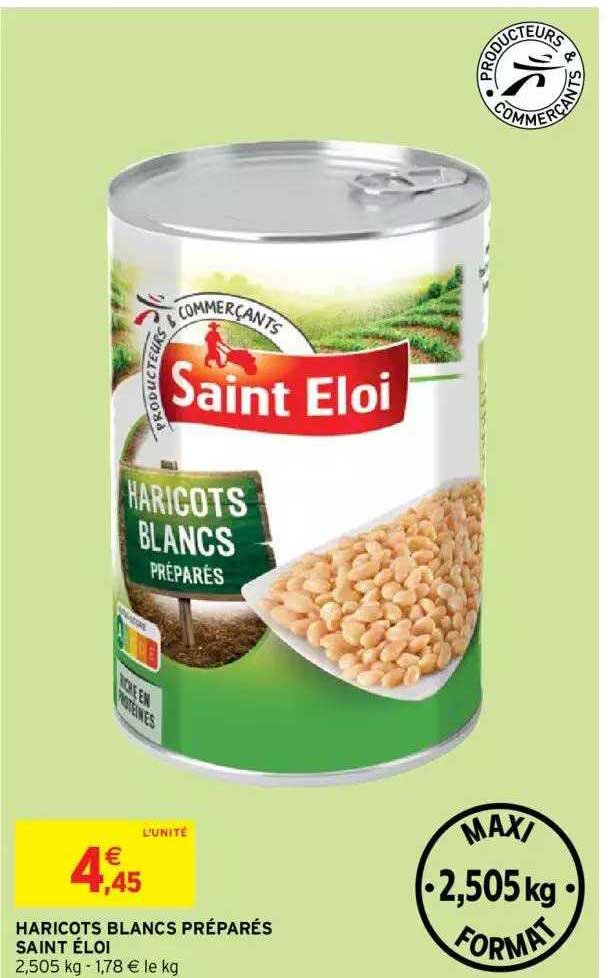 haricots blancs préparés saint éloi