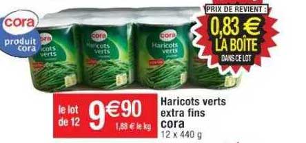 Haricots Verts Extra Fins Cora