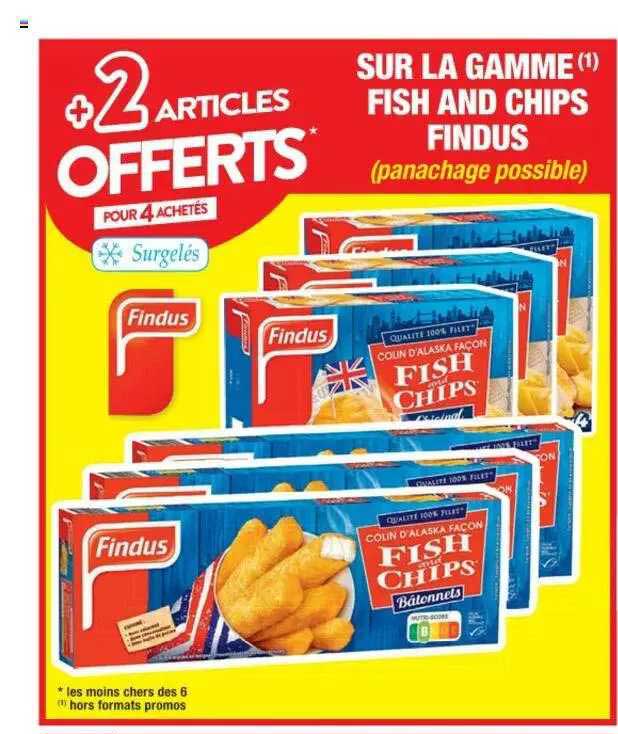 la gamme fish and chips findus