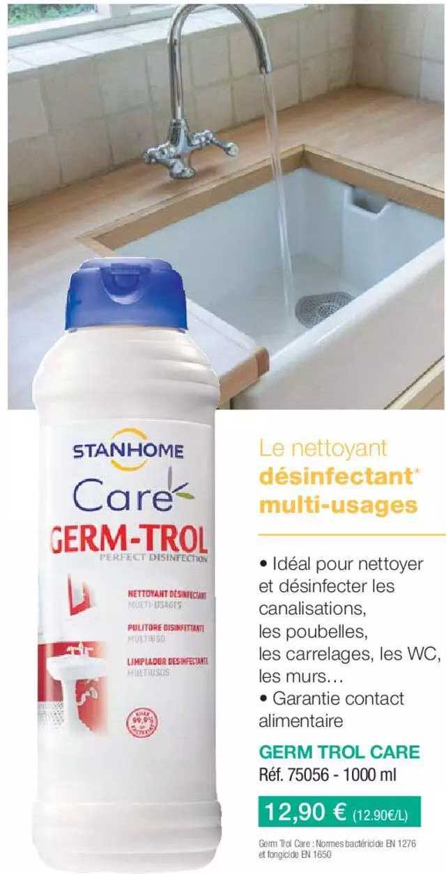 le nettoyant désinfectant multi-usages stanhome