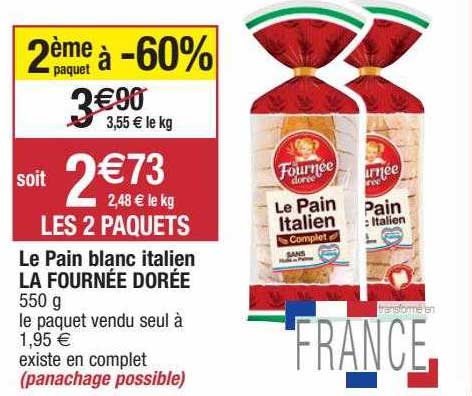 le pain blanc italien la fournée dorée