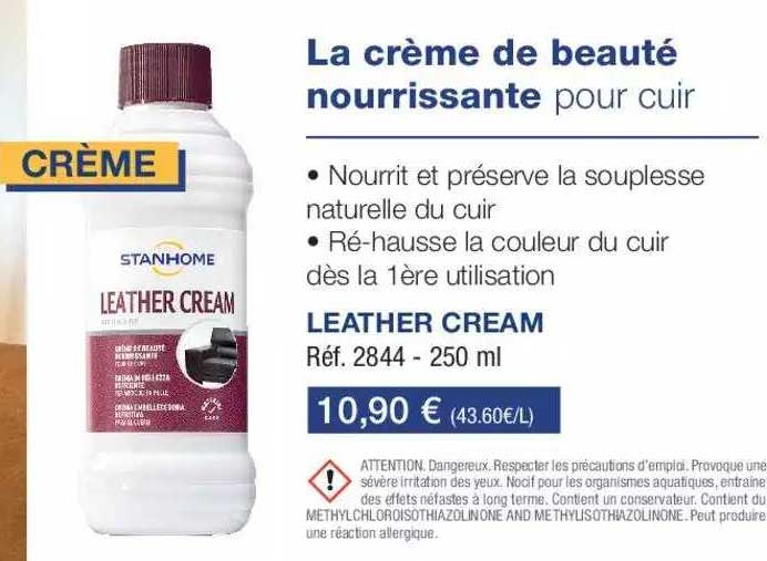 leather cream stanhome