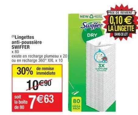 Lingettes Anti-poussière Swiffer