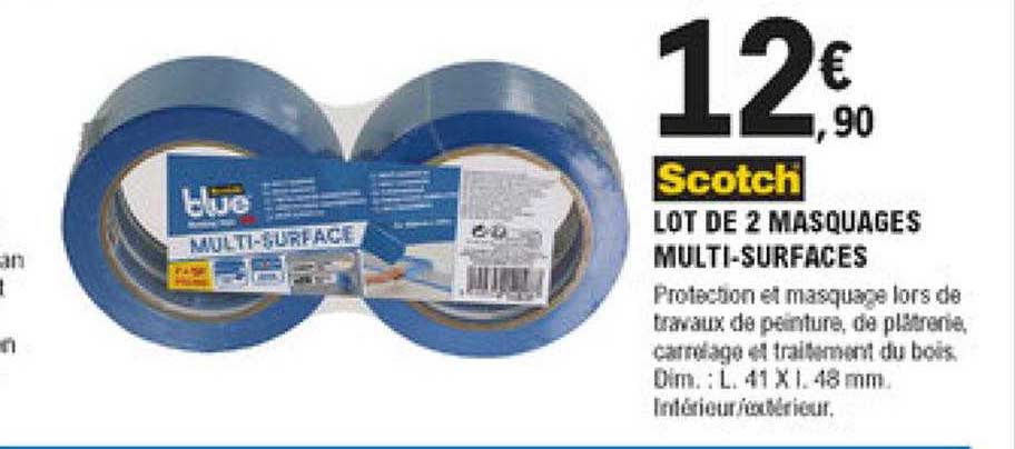 Lot De 2 Masquages Multi-surfaces Scotch