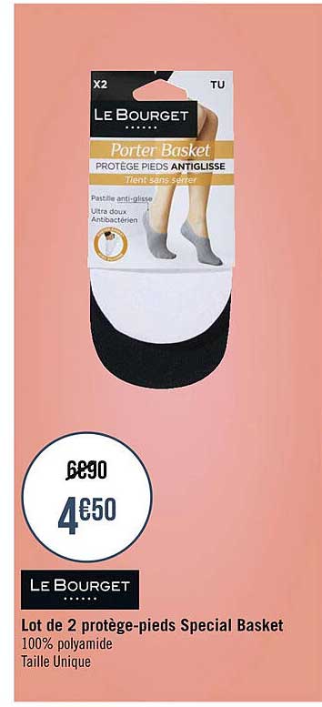 lot de 2 protège-pieds spécial basket le bourget