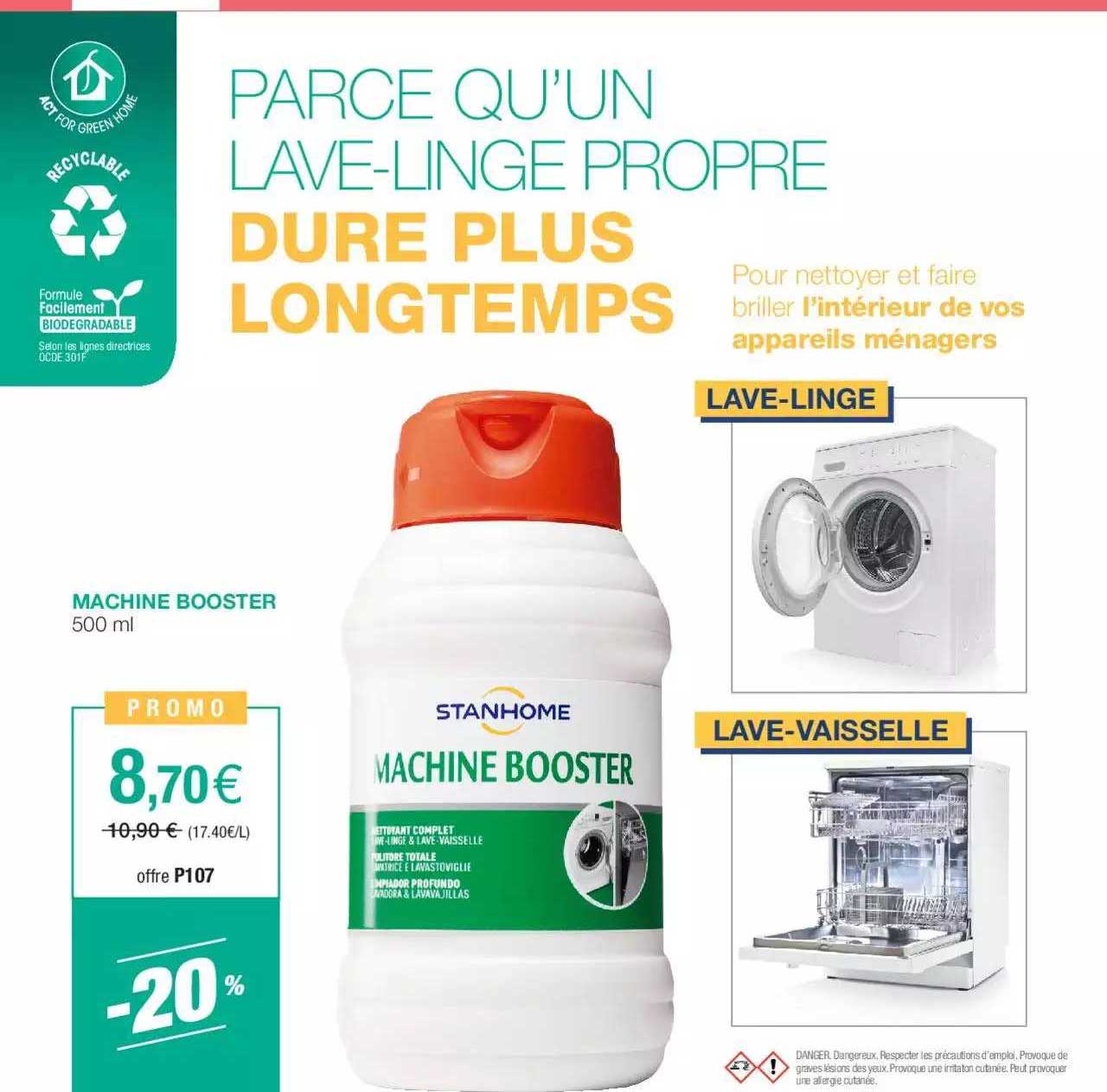 machine booster stanhome