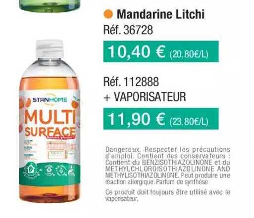 mandarine litchi stanhome