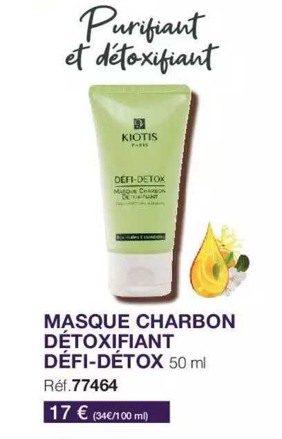masque charbon détoxifiant défi-détox