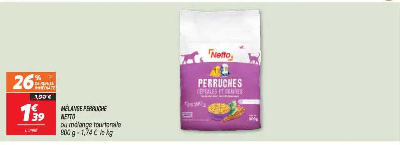 mélange perruche netto