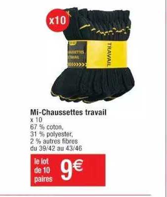 Mi-chaussettes Travail