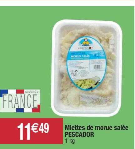 Miettes De Morue Salée Pescador