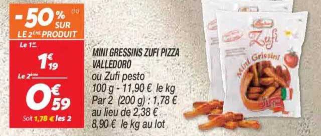 Mini Gressins Fuzi Pizza Valledoro