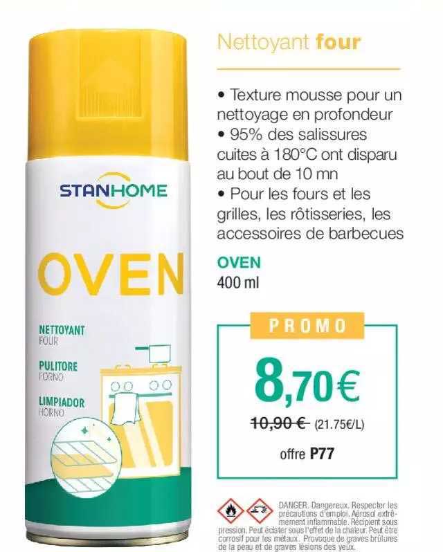 nettoyant four oven stanhome