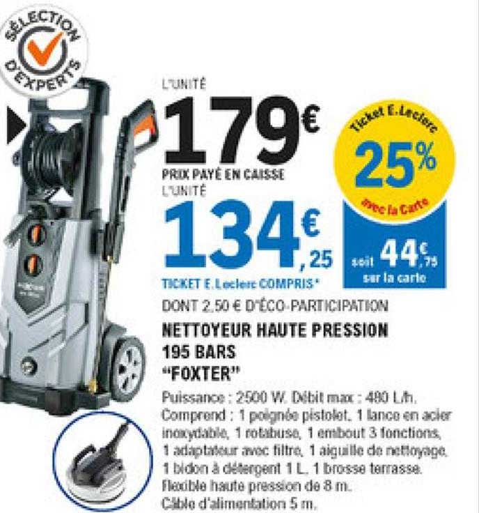Nettoyeur Haute Pression 195 Bars "foxter"