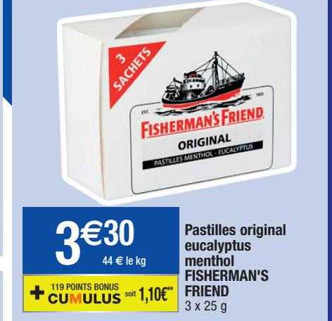 pastilles original eucalyptus menthol fisherman's friend
