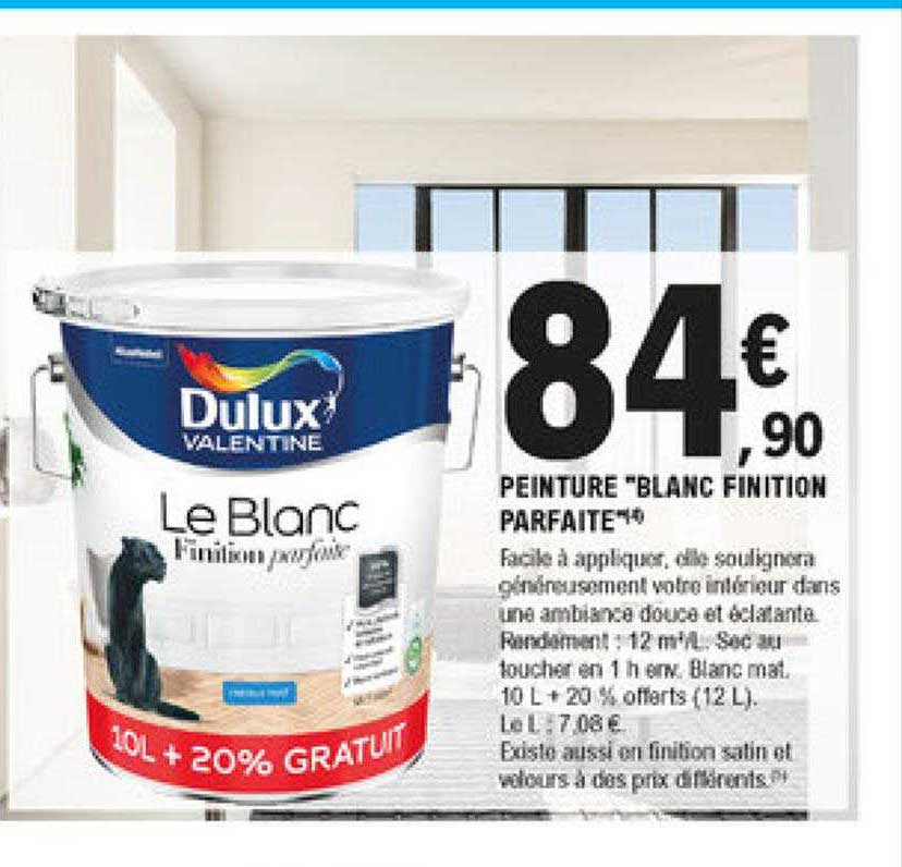 peinture "blanc finition parfaite" dulux valentine
