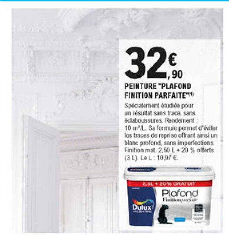 peinture "plafond finition parfaite" dulux valentine