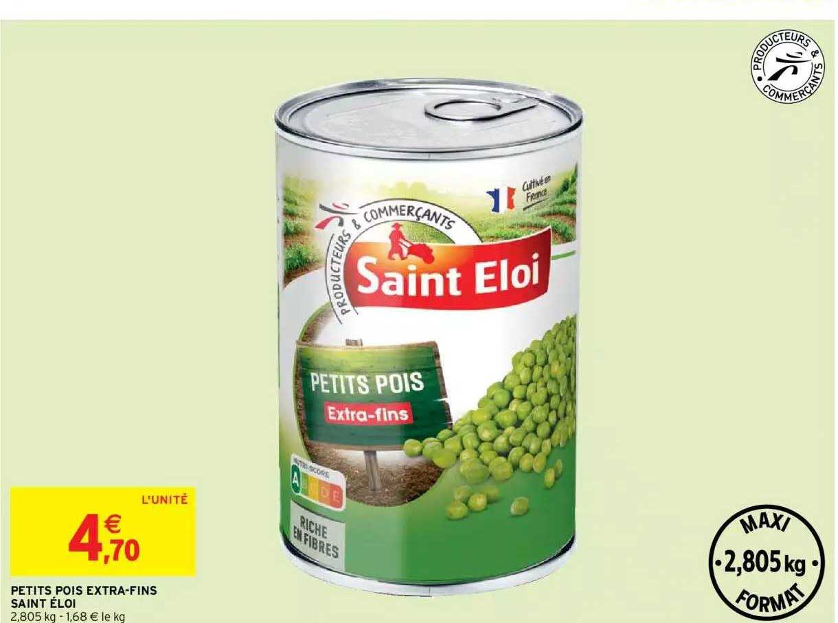 petits pois extra-fins saint éloi