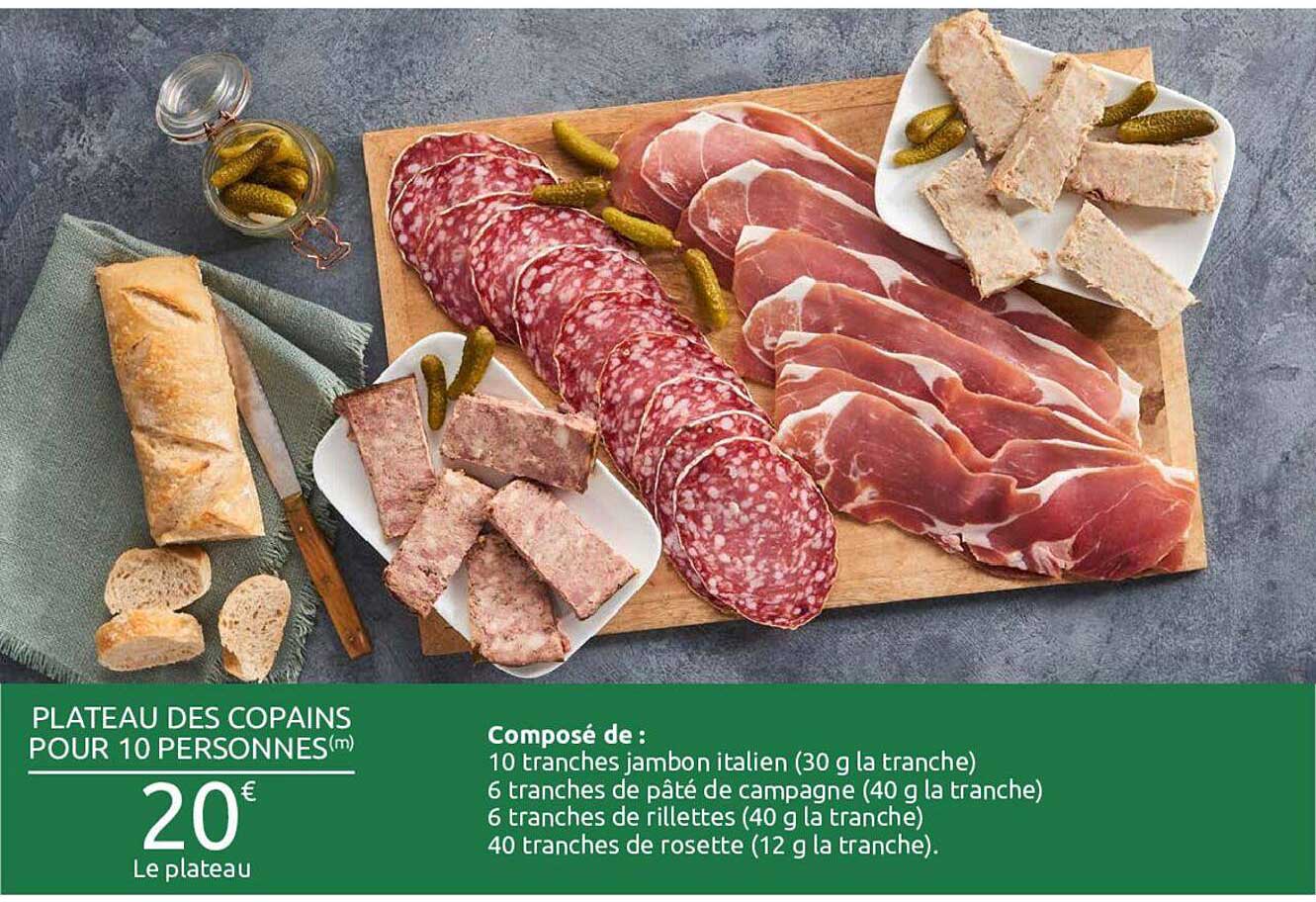 plateau des copains pour 10 personnes