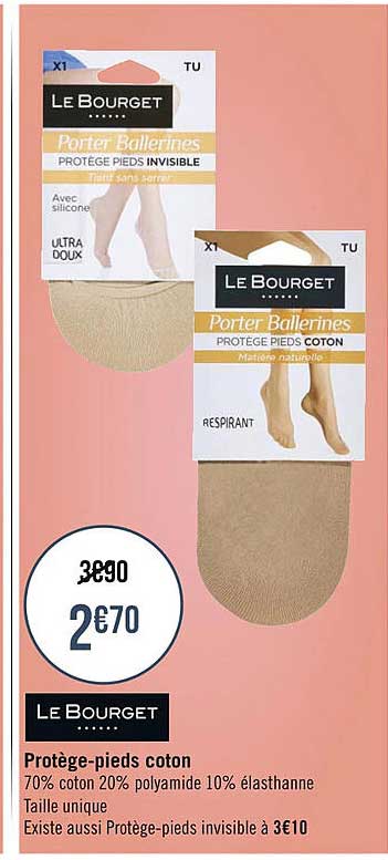 protège-pieds coton le bourget