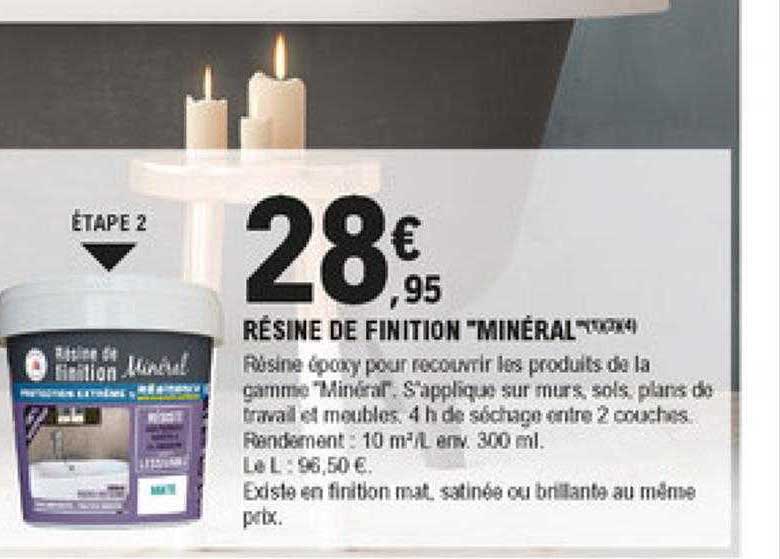 résine de finition "minéral"