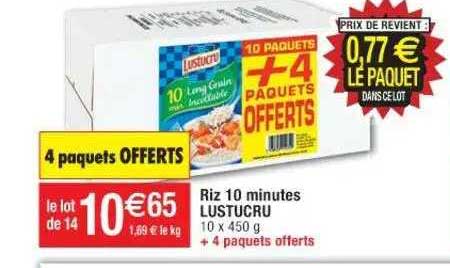 riz 10 minutes lustucru