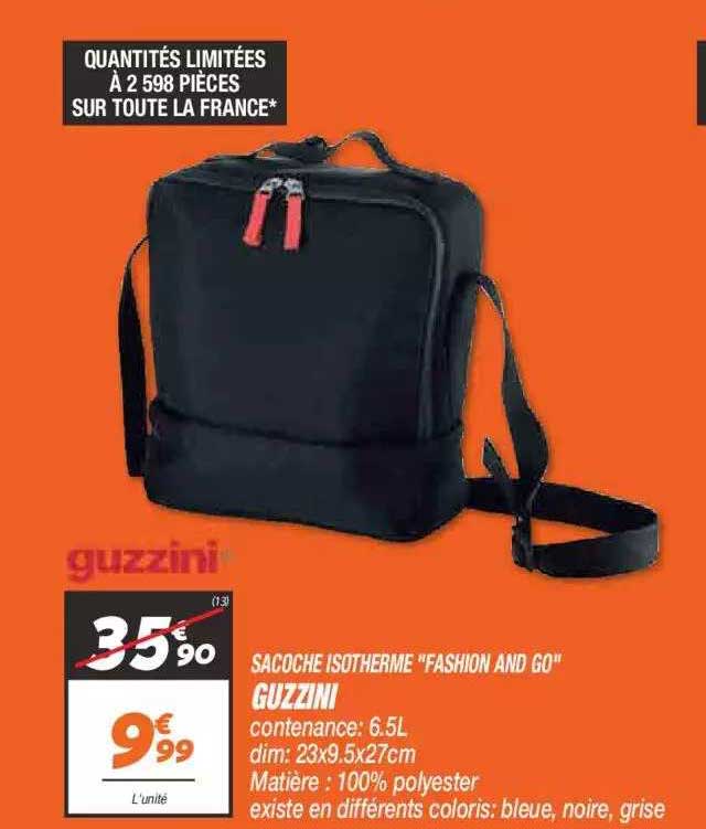 sacoche isotherme "fashion and go" guzzini