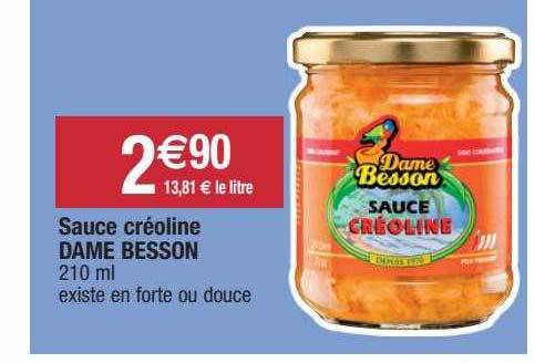 sauce créoline dame besson