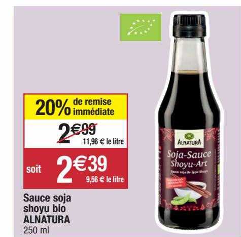 sauce soja shoyu bio alnatura