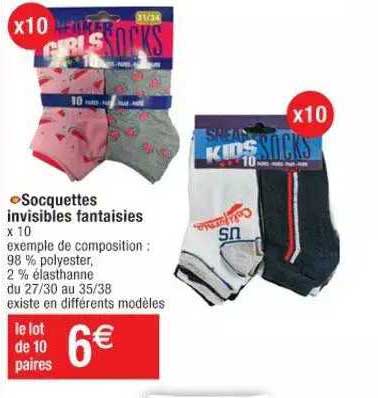 Socquettes Invisibles Fantaisies