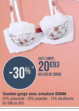 soutien-gorge avec armature diana