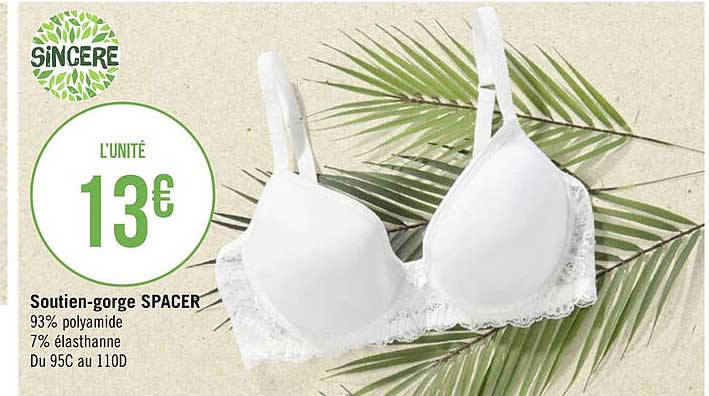soutien-gorge spacer sincère