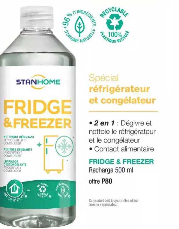 spécial réfrigérateur et congélateur stanhome