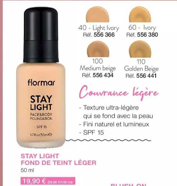 stay light fond de teint léger flormar
