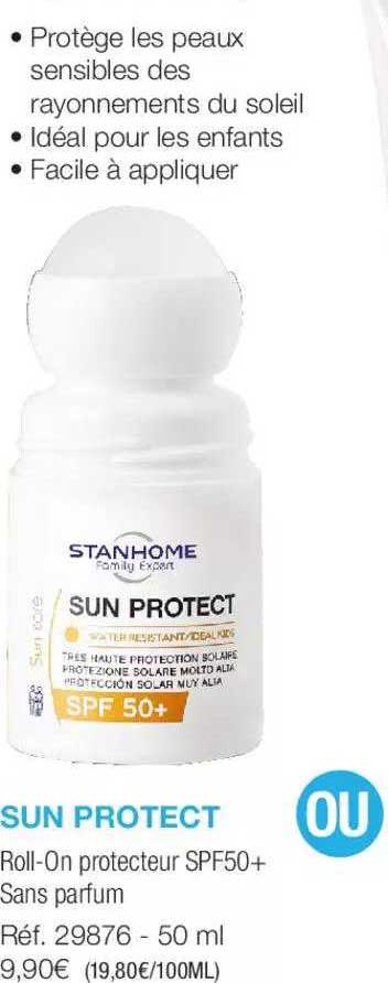 sun protect stanhome
